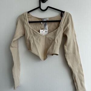 TWO Zara Long Sleeve Crop Tops - New!
